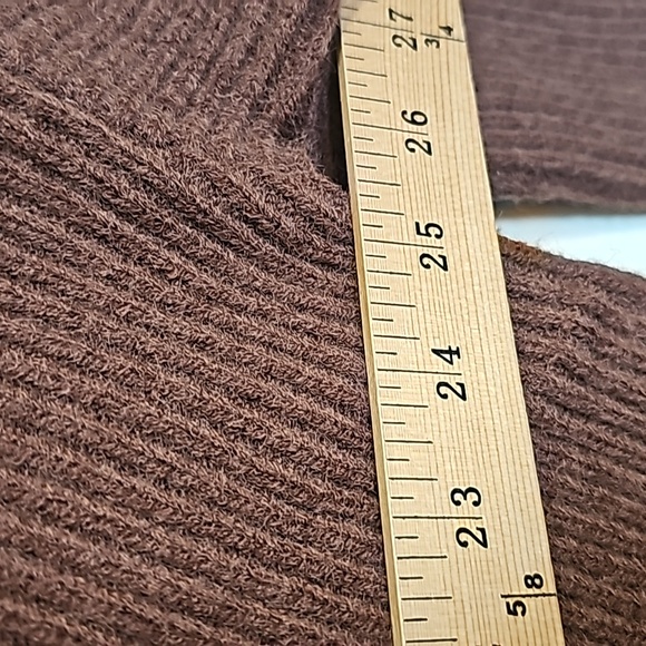Entro Plus Brown Button Down Ribbed Shacket - Picture 3 of 9